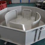 コンテナその③ 塗装完了。塗装は他の会社から他社の塗り直しを依頼されるぐらい職人さんの腕がかなり素晴らしいと評判です!このコンテナの仕上がりも美しすぎます…!